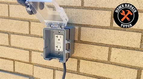 how to install an outdoor electrical outlet box|add outdoor outlet to existing.